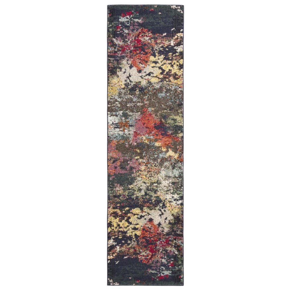 Safavieh Monaco MNC260T 2"2" x 8" Brown and Teal Runner, , large