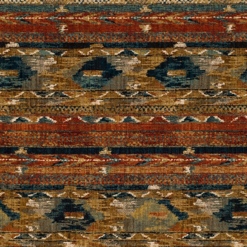 Karastan Spice Market Infused Aquamarine 5'3" x 7'10" Area Rug, , large