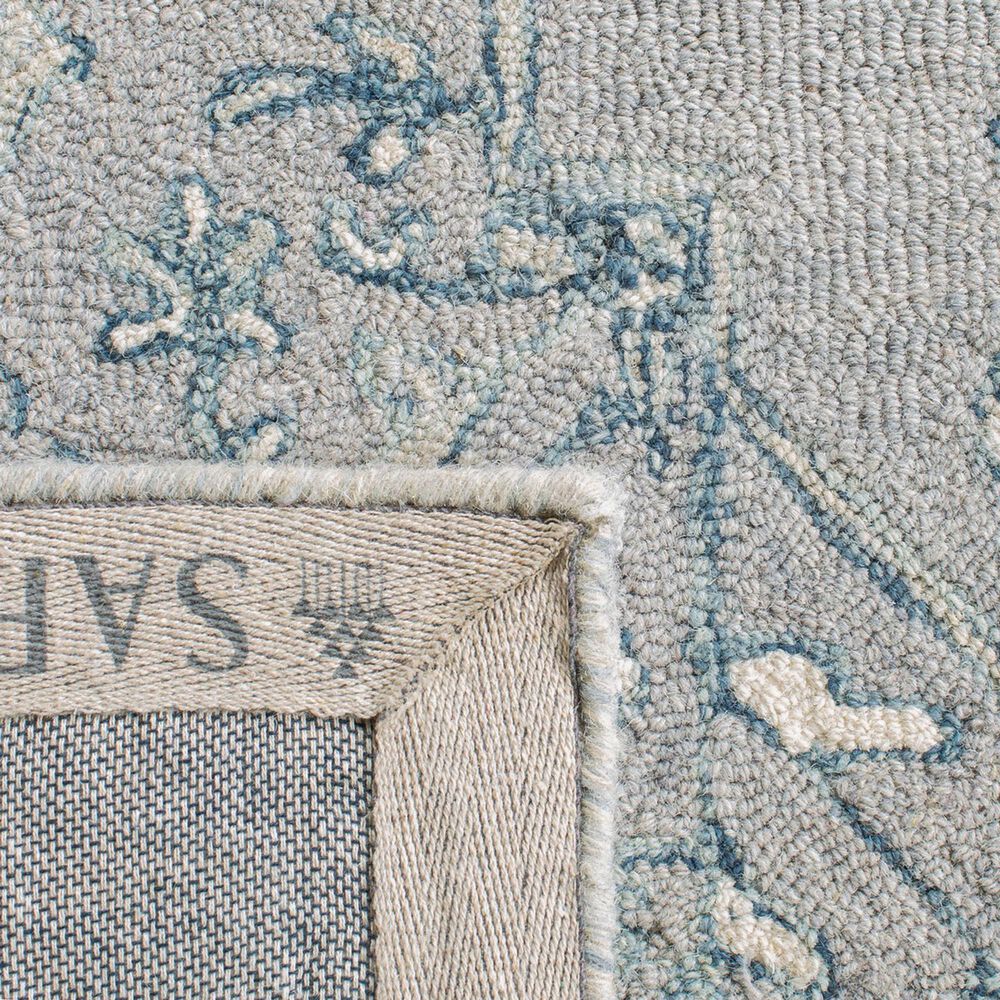 Safavieh Micro-Loop MLP504F 10&#39; x 14&#39; Light Grey and Ivory Area Rug, , large