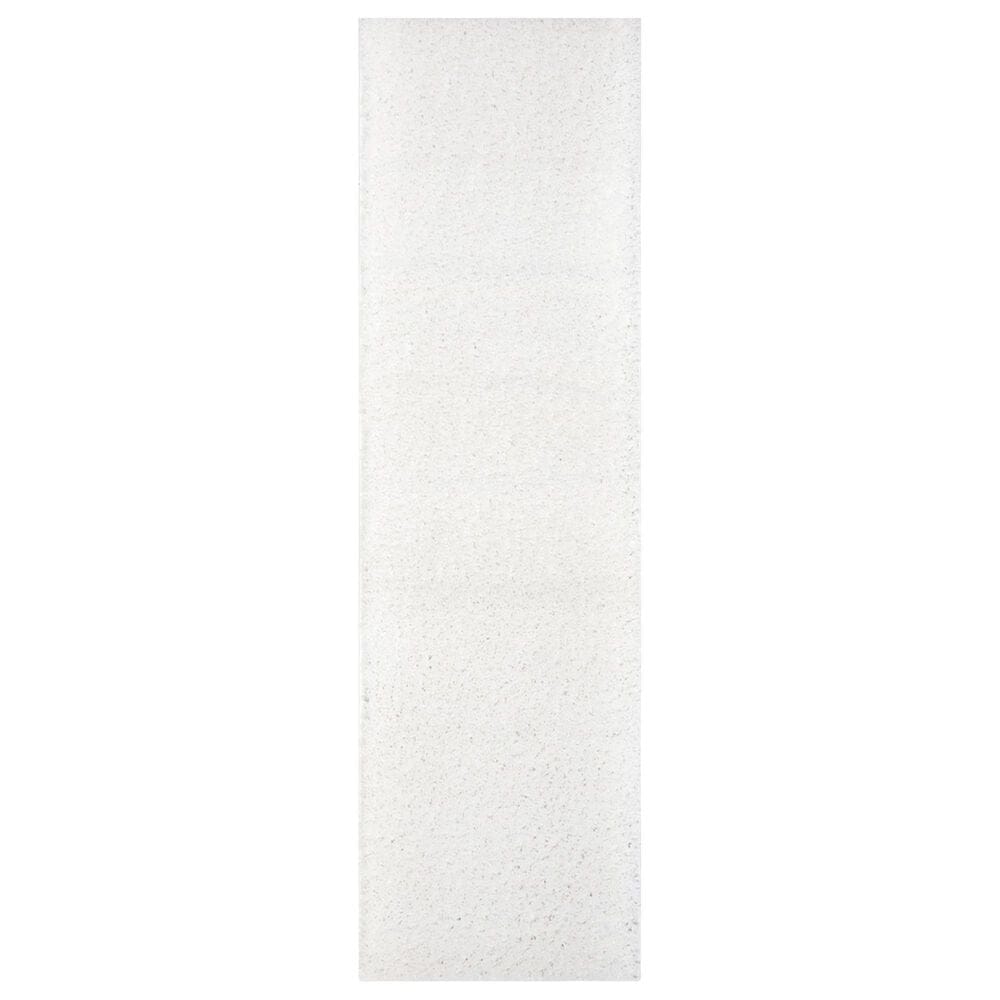 Safavieh August Shag AUG900A 2"3" x 8" White Runner, , large