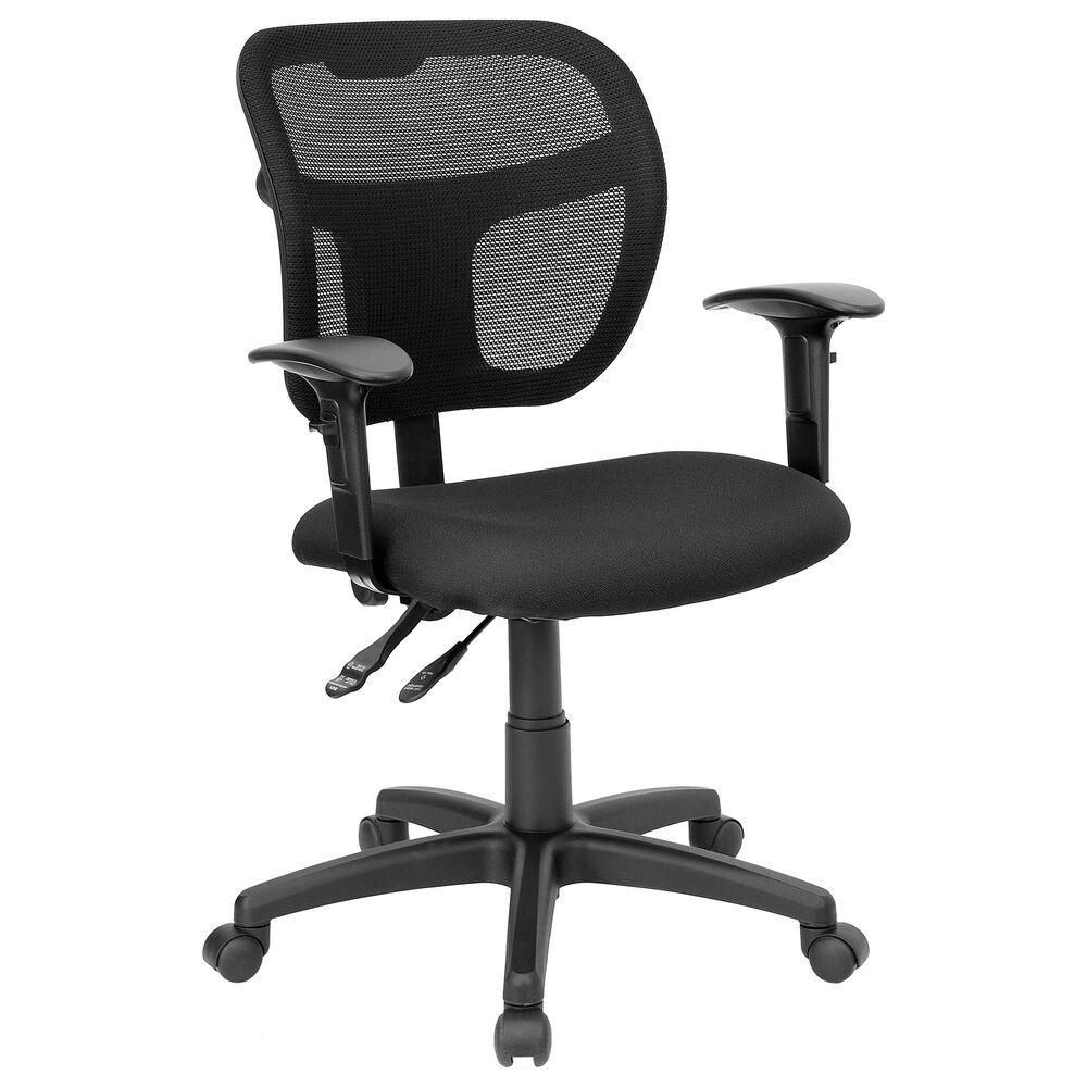 Flash Furniture Swivel Task Chair in Black, , large
