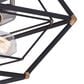 Vaxcel Bartlett 3-Light Flush Mount in Oil Rubbed Bronze and Satin Nickel, , large