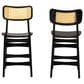 Baxton Studio Tafari Counter Stool in Dark Brown and Natural (Set of 2), , large
