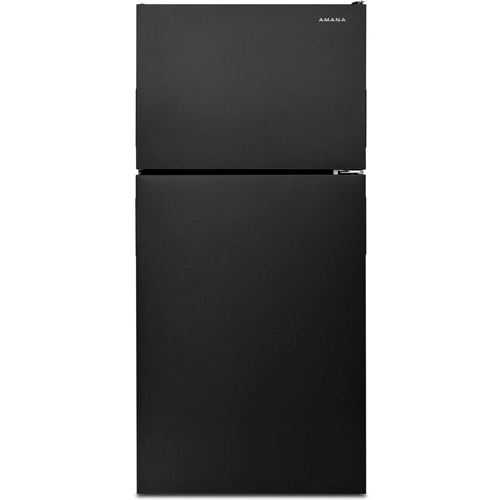 Amana 18 Cu. Ft. 30" Wide Top-Freezer Refrigerator with Garden Fresh Crisper Bins in Black, , large