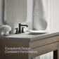 Kohler Riff Widespread Bathroom Sink Faucet in Matte Black, , large