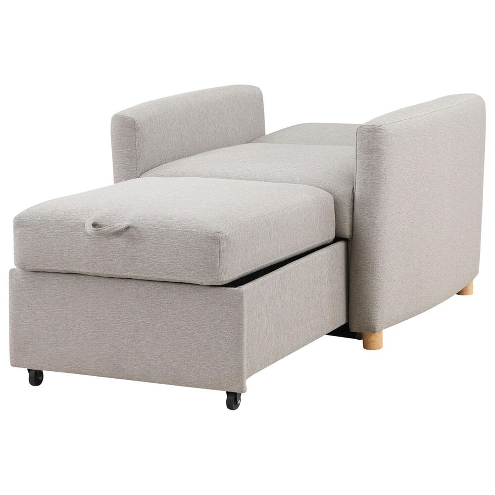 Lifestyle Solutions Conley Convertible Chair in Light Grey, , large