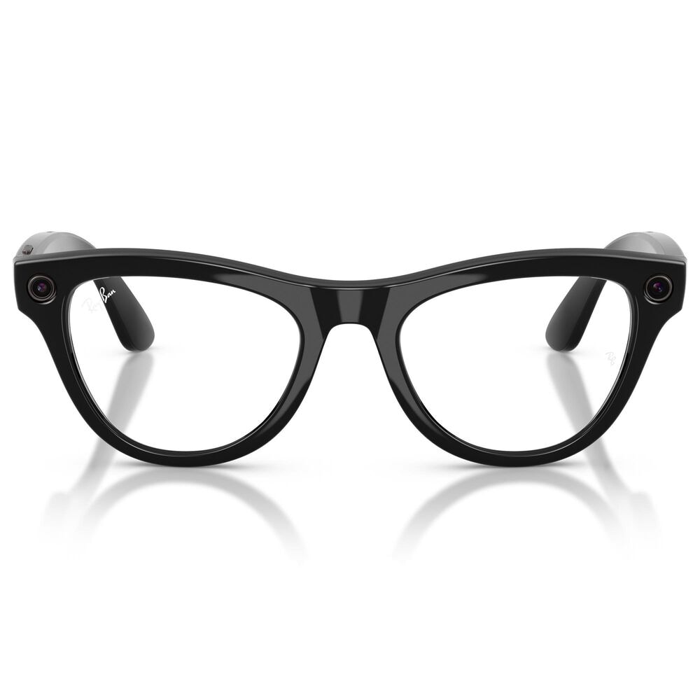 Rayban Glasses Skyler Gen 2 Sunglasses with Clear and Amethyst Transitions Lenses in Shiny Black, , large