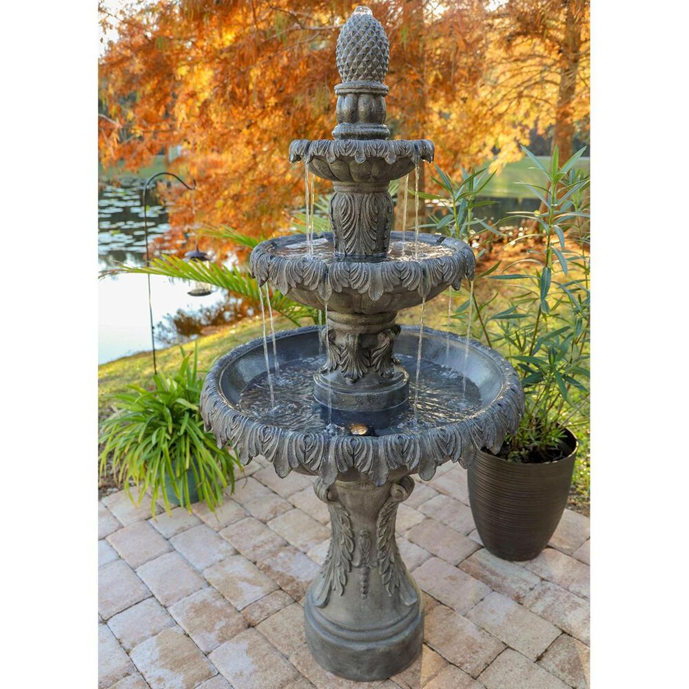 Kenroy Ibiza Outdoor Fountain in Zinc, , large
