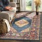 Safavieh Madison MAD133C 10" x 14" Blue and Fuchsia Area Rug, , large
