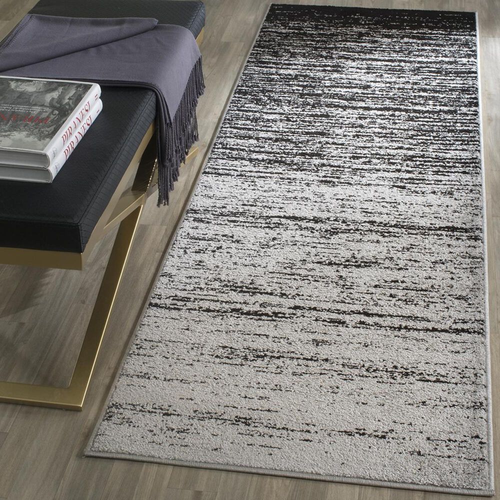 Safavieh Adirondack ADR113A-212 2"6" x 12" Silver/Black Runner, , large