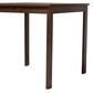 Baxton Studio Lovy 5-Piece Square Dining Set with Beige Fabric in Dark Walnut, , large