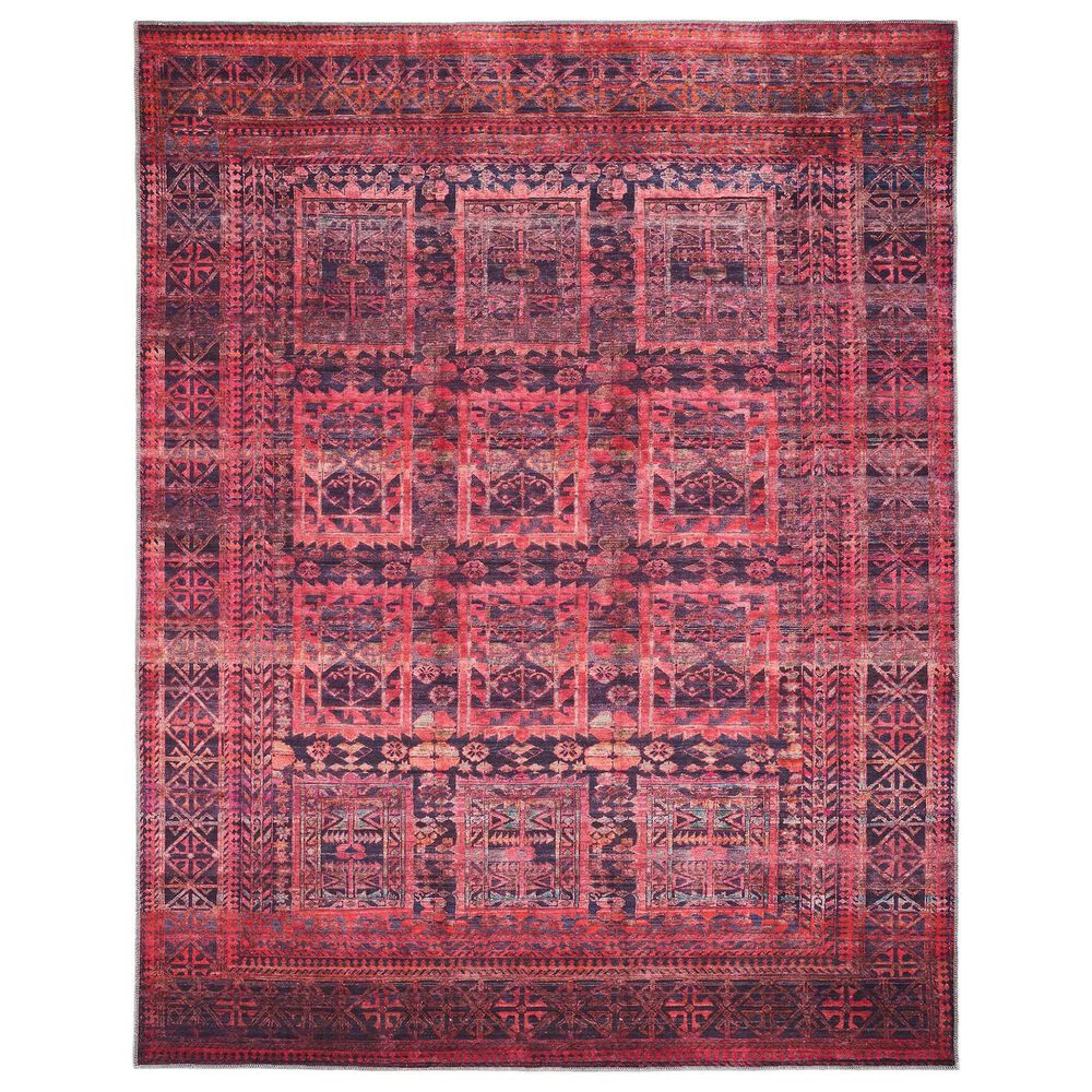 Feizy Voss 5"3" x 7"6" Pink and Multicolor Area Rug, , large