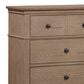 Riva Ridge Oxford 3-Piece King Sleigh Bedroom Set in Tan with USB Ports, , large