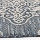 Central Oriental Melbourne Devora 5" x 7" Lagoon and Vanilla Area Rug, , large