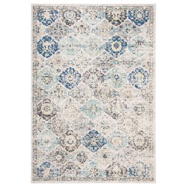 Safavieh Madison MAD611A 5"1" x 7"6" Ivory and Aqua Area Rug, , large