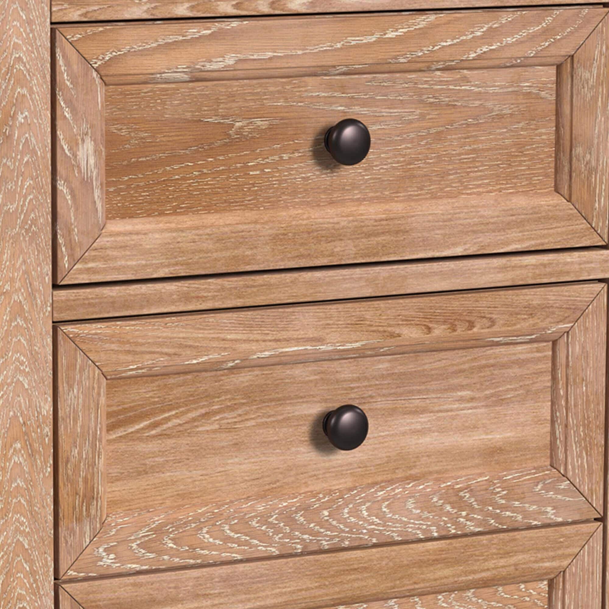 Hawthorne Furniture San Mateo 3-Drawer Nightstand in Wheat