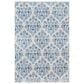 Safavieh Martha Stewart Damask 3" x 5" Cream and Blue Area Rug, , large