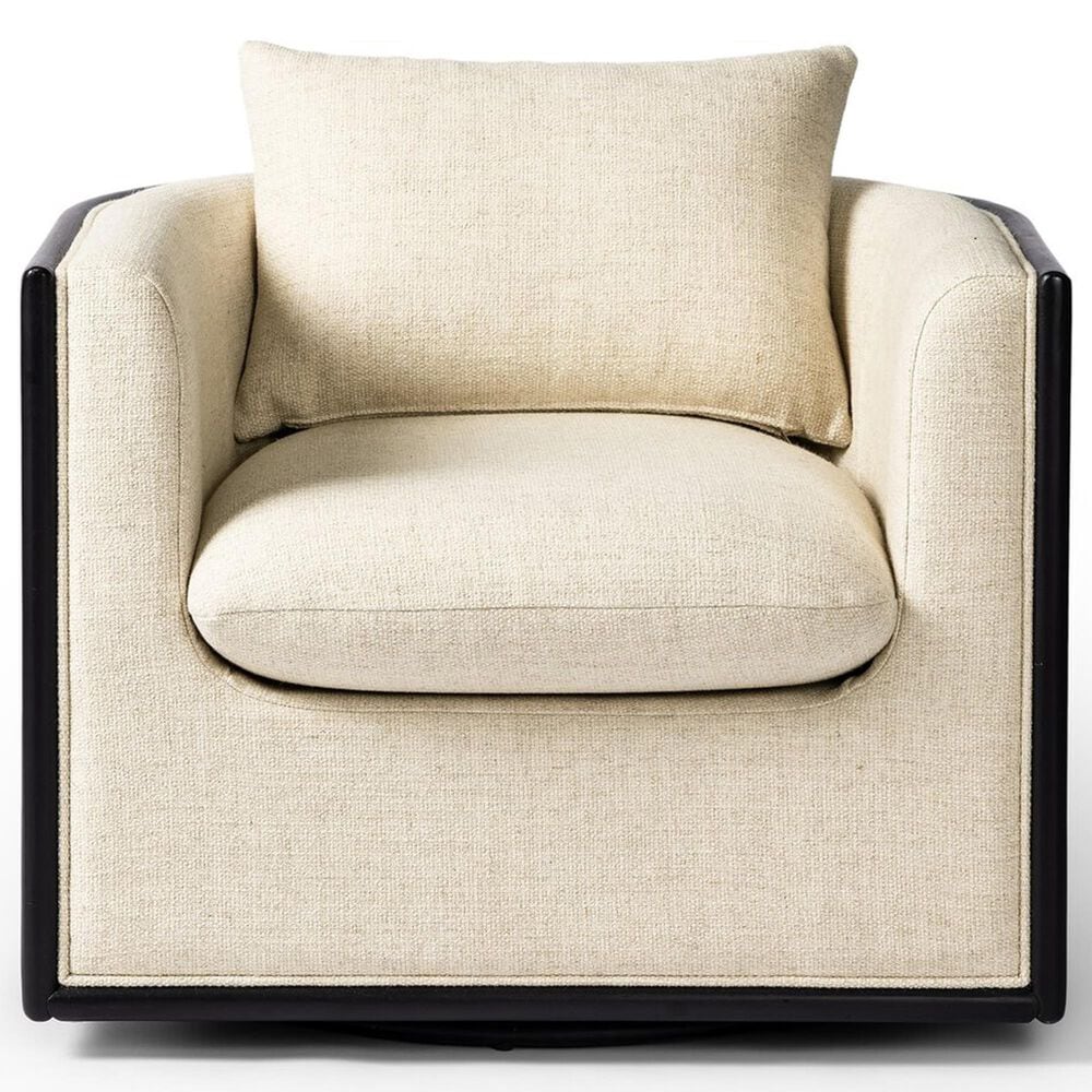 Four Hands June Swivel Chair in Thames Cream, , large