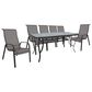 Redline Creation Inc. 7-Piece Rectangular Dining Set in Black, , large