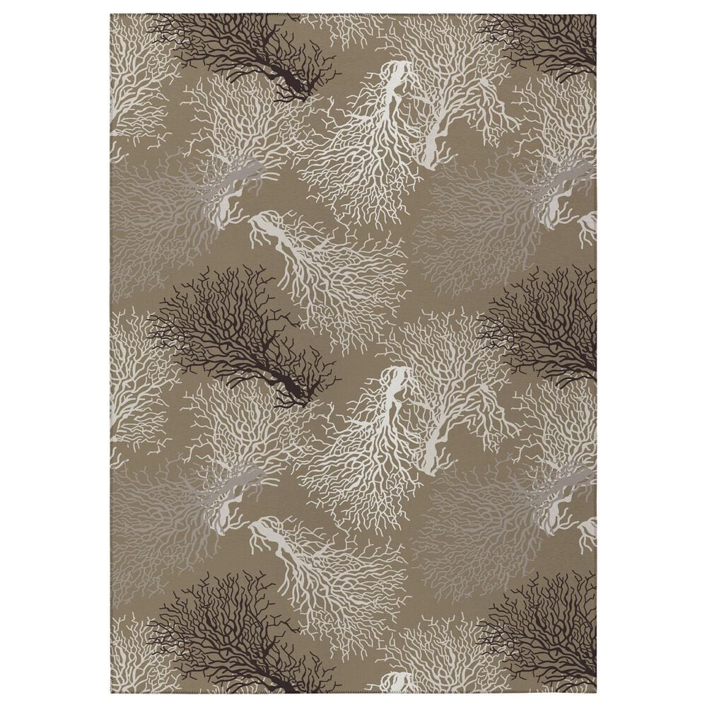 Dalyn Rug Company Seabreeze SZ3 8" Round Taupe Area Rug, , large
