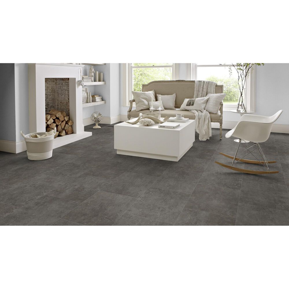 Karndean Korlok Select Oxford Grey 18&quot; x 24&quot; Luxury Vinyl Tile, , large