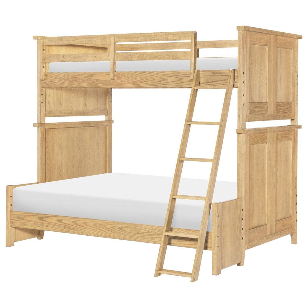 St Claire Home Today"s Traditions Twin over Full Bunk Bed in Natural Hickory, , large