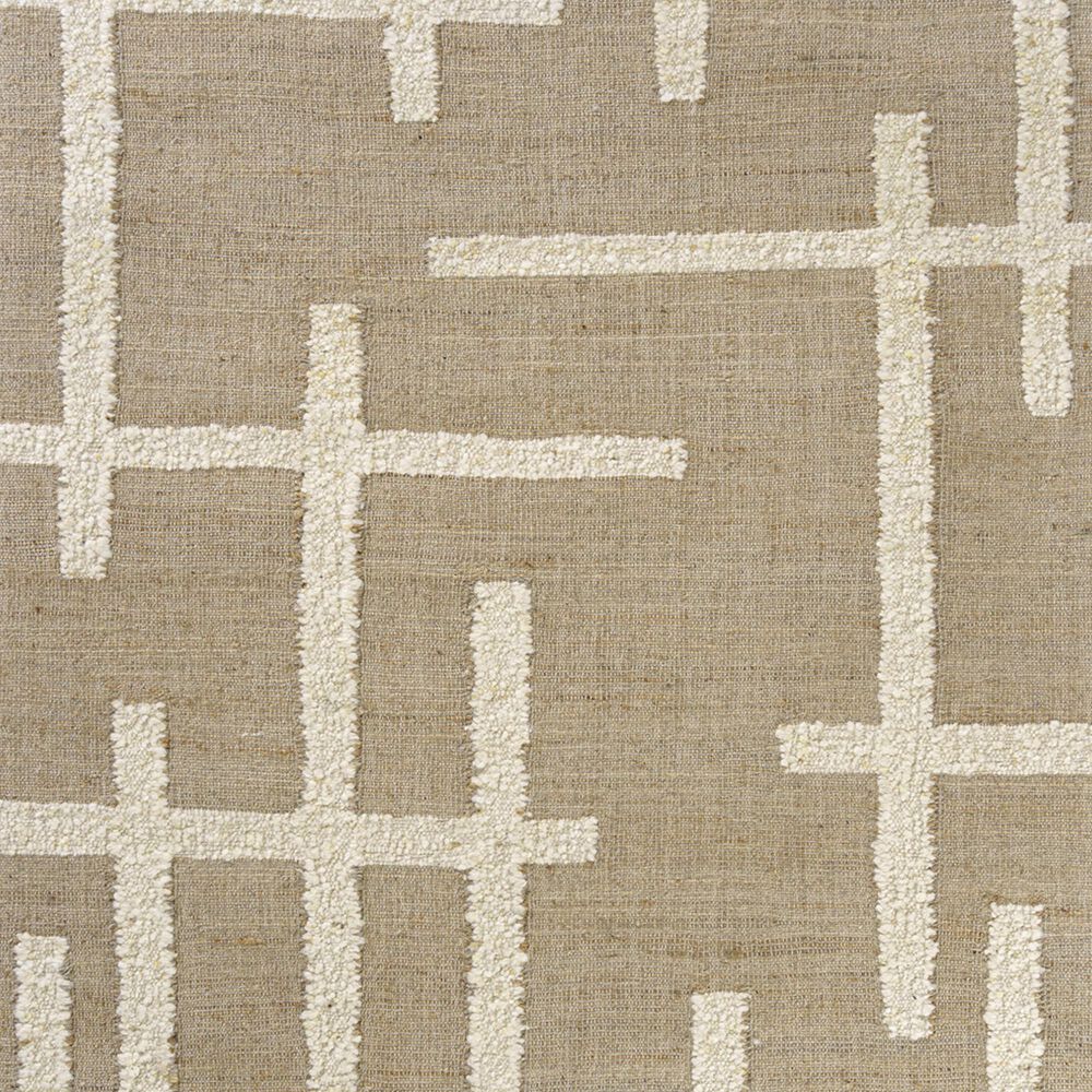 L&amp;R Resources Geoblend Geometric 9&#39; x 12&#39; Natural and Ivory Area Rug, , large