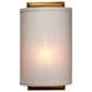 Jamie Young Direct Ship Ridgely 1-Light Linen Wall Sconce in White, , large