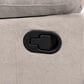 CorLiving Lea Reclining Console Sofa with Cupholders in Beige Fabric, , large