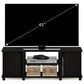 HOMLUX 43.8" TV Stand with 2-Door in Espresso and Black, , large