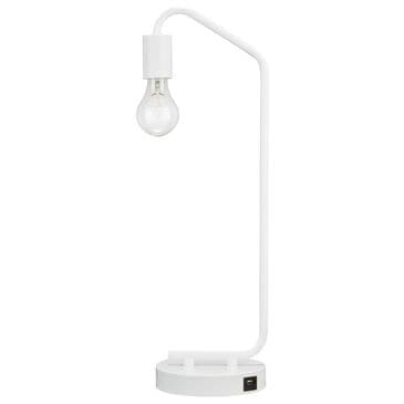 Ashley Covybend Desk Lamp in White, , large