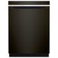 Whirlpool 24" Fully Integrated Dishwasher in Black Stainless Steel, , large
