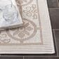 Safavieh Bermuda Floral 9" x 12" Ivory and Beige Indoor/Outdoor Area Performance Rug, , large