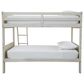 Ashley Robbinsdale Twin over Twin Bunk Bed with Ladder in Antique White, , large