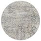 Surya Cardiff CDF-2300 Light Gray, Charcoal, Light Beige, Tan and Dark Blue 7"10" Round Area Rug, , large