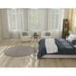 Nourison Courtyard Ivory and Charcoal 5" Round Indoor/Outdoor Area Rug, , large