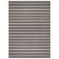 Nourison Positano POS03 Charcoal and Ivory 8" x 10" Indoor/Outdoor Area Rug, , large