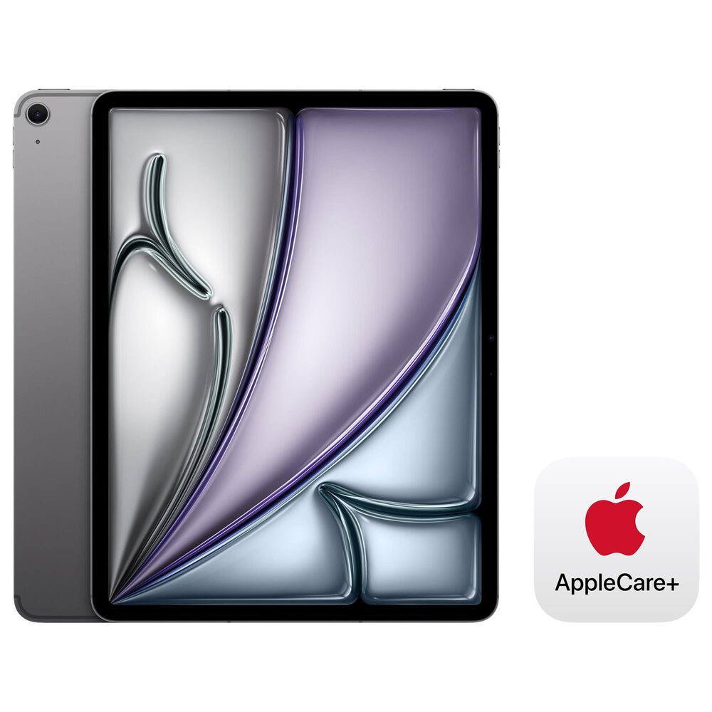 Apple 13-Inch iPad Air M3 Chip Wi-Fi + Cellular 512GB in Space Gray (Latest Model) with 2-Year AppleCare+, , large