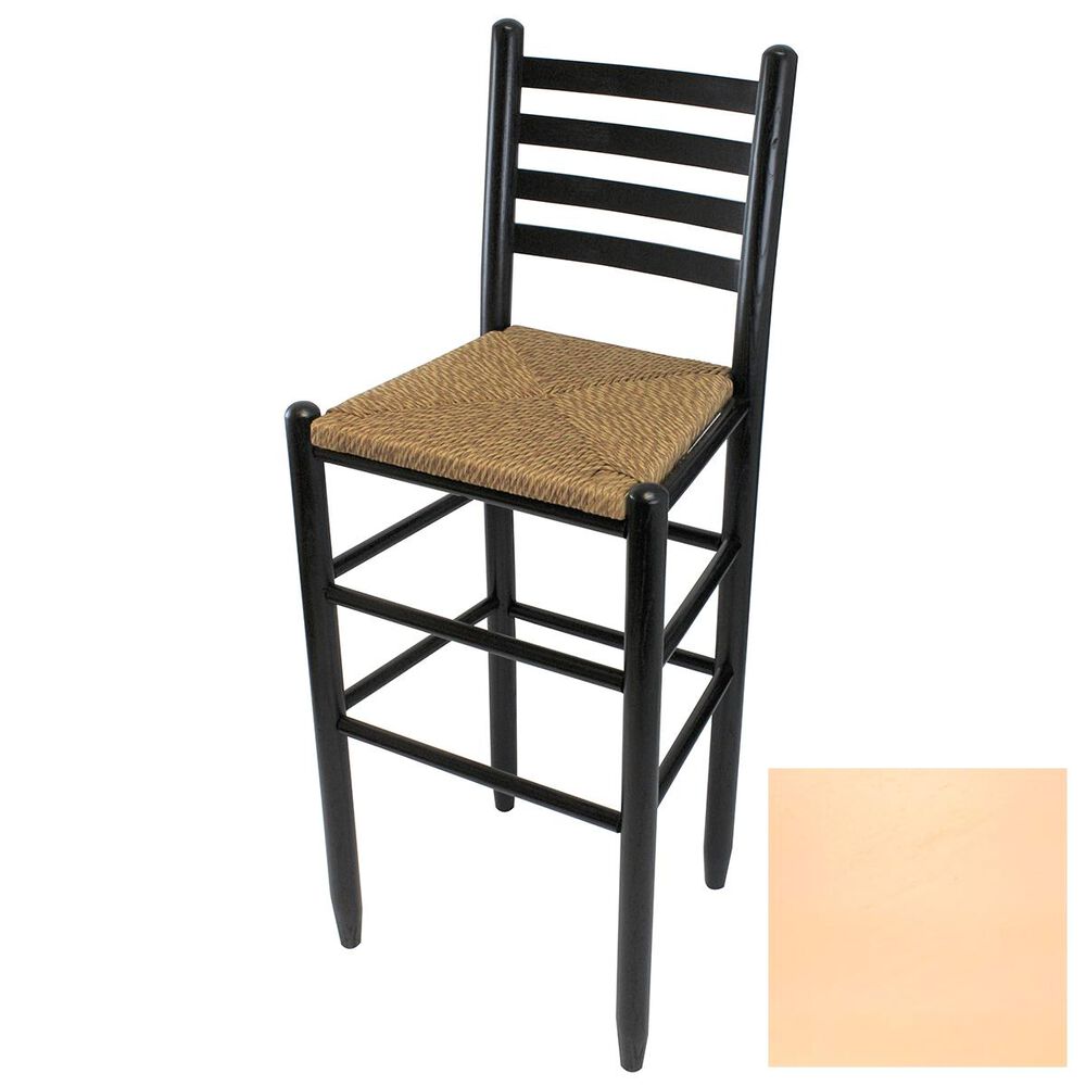 Lakeside Asheville Ladderback Barstool in Coastal Peach, , large