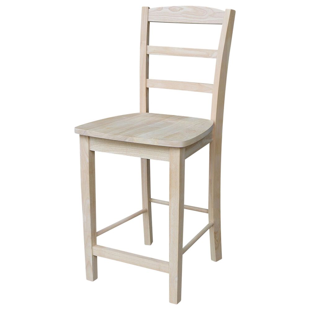 International Concepts Madrid 24" Counter Stool in Unfinished, , large