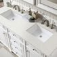 James Martin Vanities Bristol 60" Double Bathroom Vanity in Bright White with 3 cm Lime Delight Quartz Top and Rectangular Sinks, , large