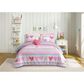 Peking Handicraft Daphne 5-Piece Full/Queen Comforter Set in Pink, , large