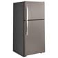 GE Appliances 19.2 Cu. Ft. Top-Freezer Refrigerator in Slate, , large