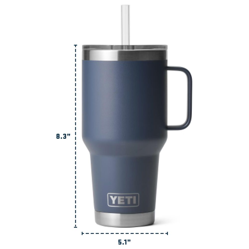 YETI Rambler 35 Oz Straw Mug with Straw Lid in White, , large
