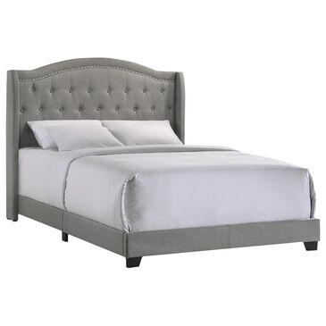 Hawthorne Furniture Rhyan Upholstered Queen Bed in Smoke, , large
