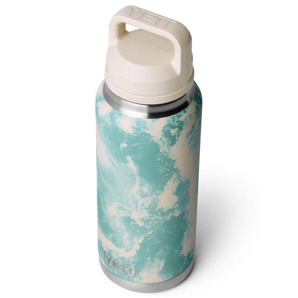 YETI Rambler 36 Oz Water Bottle with Color-Matched Straw Cap in Sea View, , large