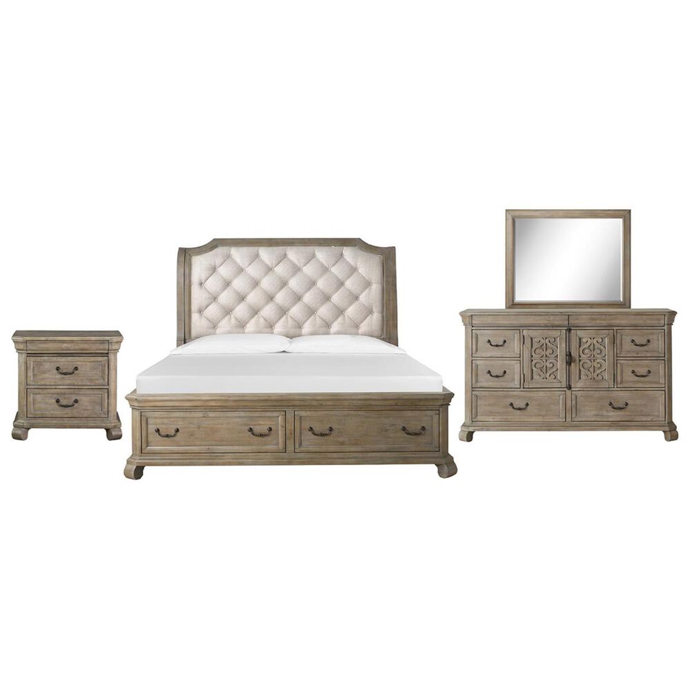 Nicolette Home Tinley Park 4 Piece King Bedroom Set in Dove Tail Gray, , large
