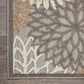 Nourison Aloha Floral 7" x 10" Natural Indoor/Outdoor Area Rug, , large