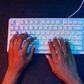 JLab Nightfall Wired Keyboard in White, , large
