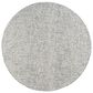 L&R Resources Criss Cross Silver and Ivory 8" Round Area Rug, , large